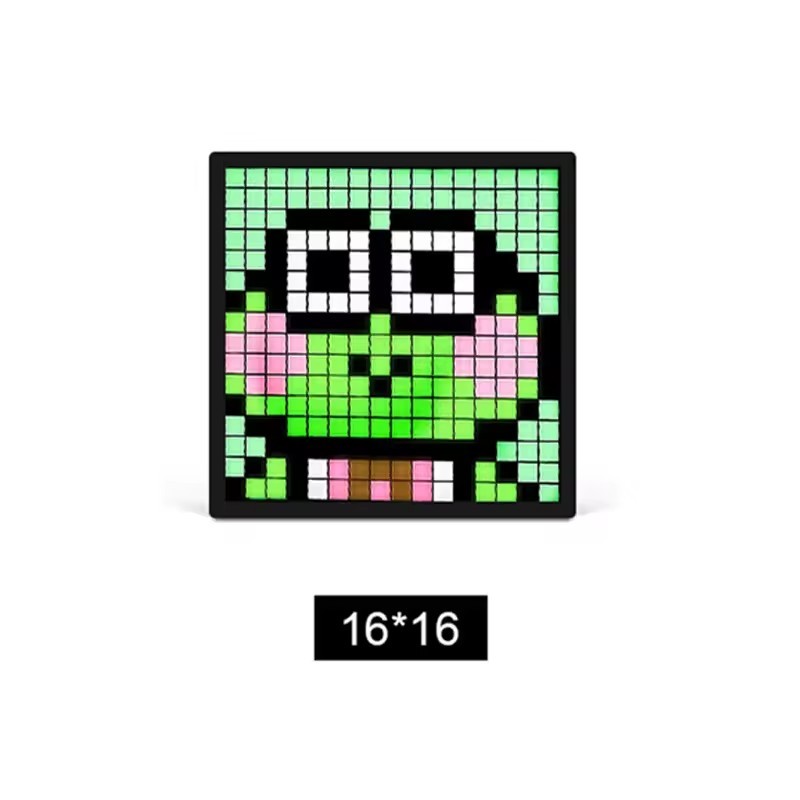 64x64 Pixel LED Screen Smart RGB USB ED Pixel Display Frame 16x16 32x32 DIY Graffiti Patterns Text for Gaming Room Decor Clock