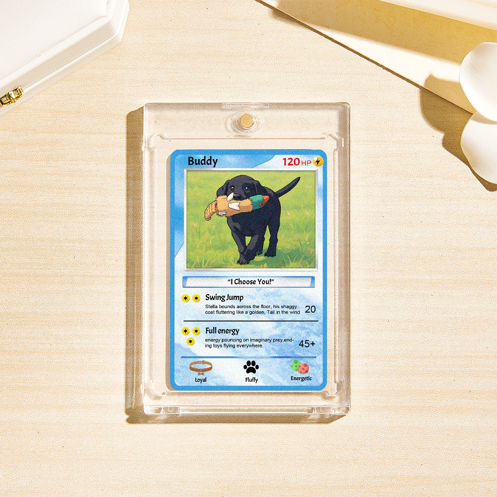 Custom Photo Cartoon Pet Battle Card
