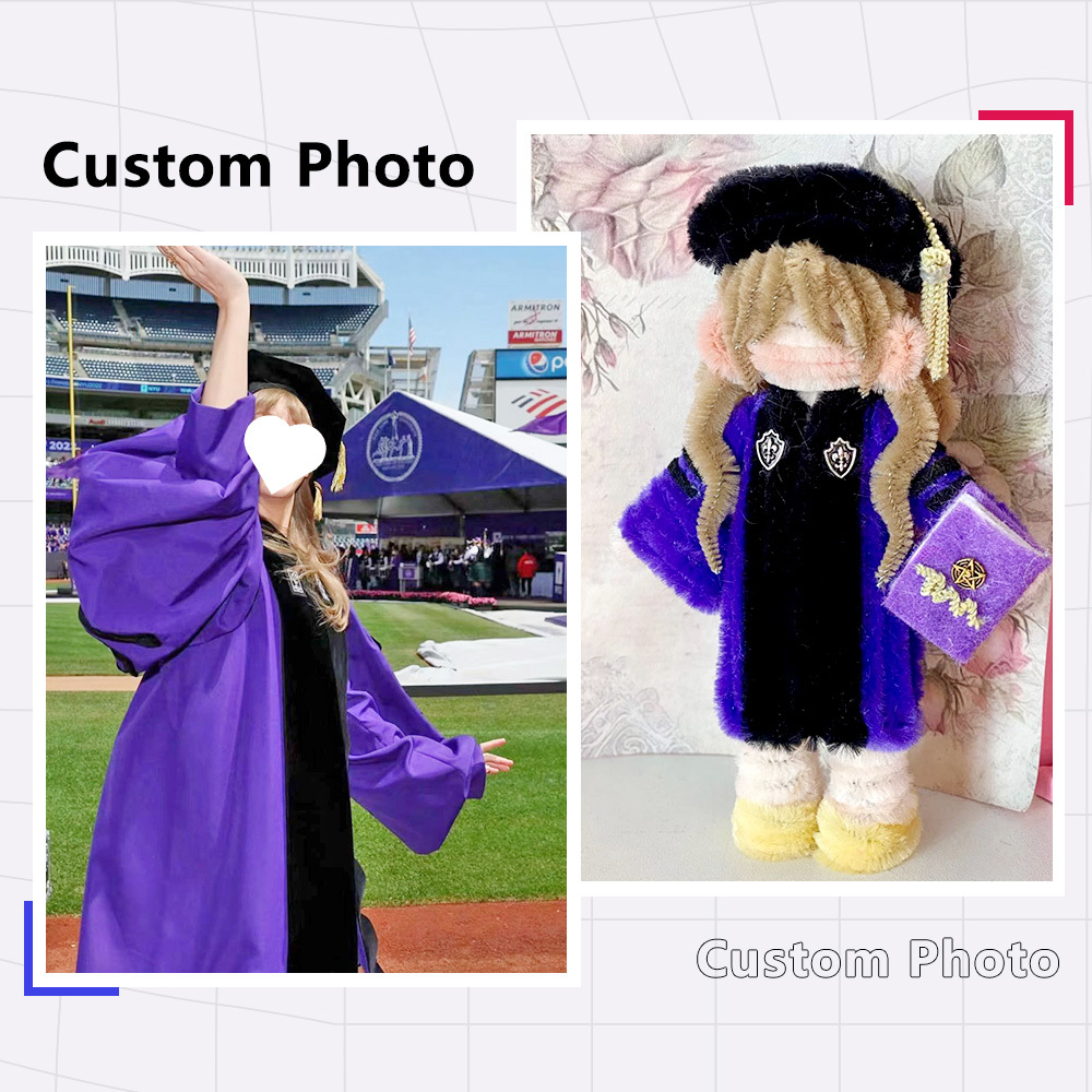 Custom Pipe Cleaner Doll Personlized Twistable Wire Doll Keychian