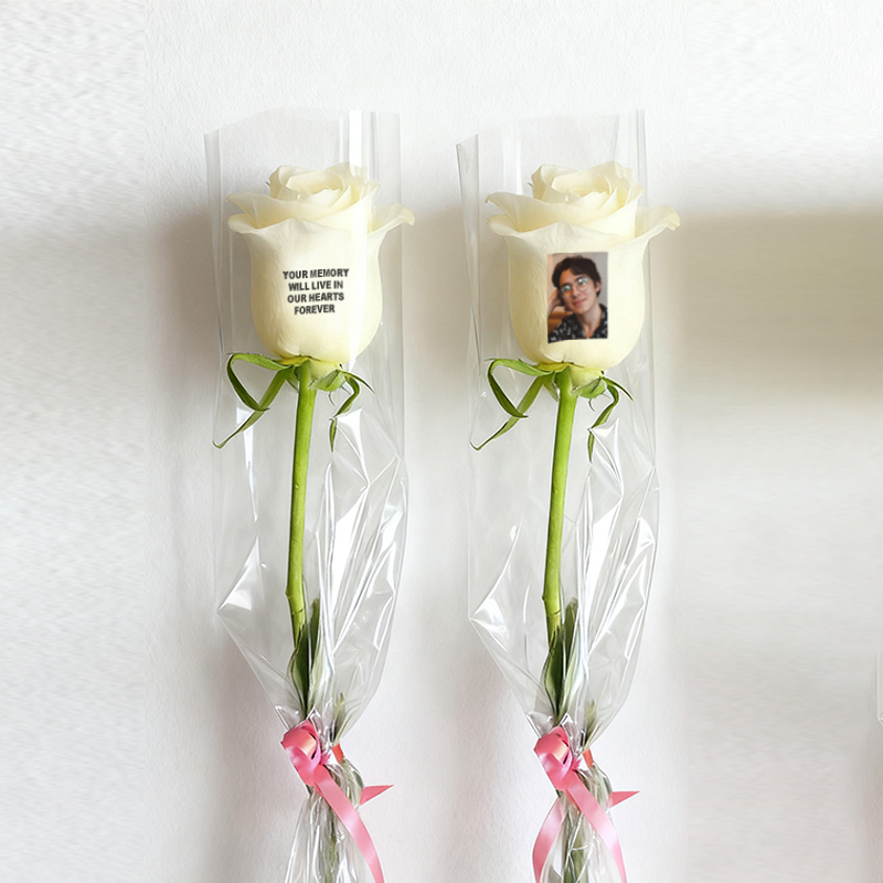 Beautiful Custom Photo Rose Engravable Rose The Best Gift For Couples