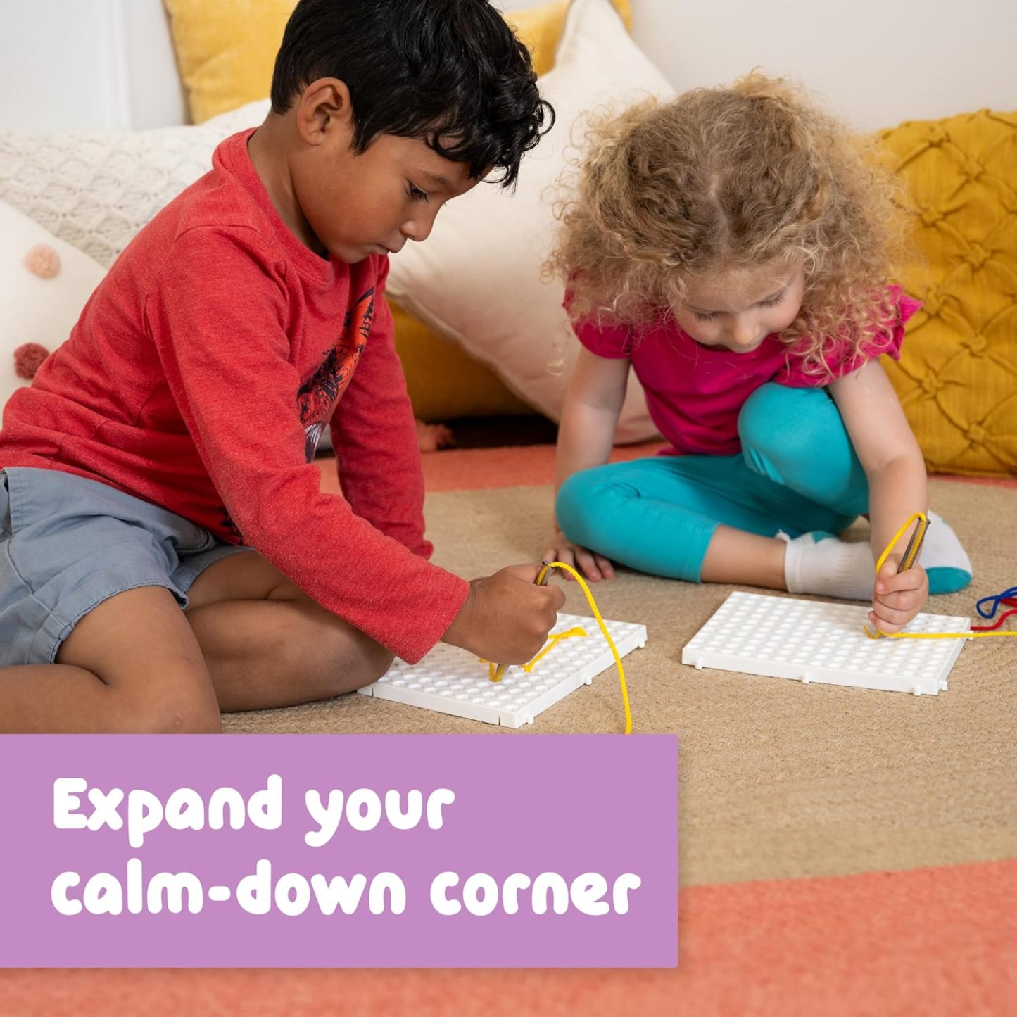 Sensory Threading Board Calm Down Threading Boards Toy Gift For Kids
