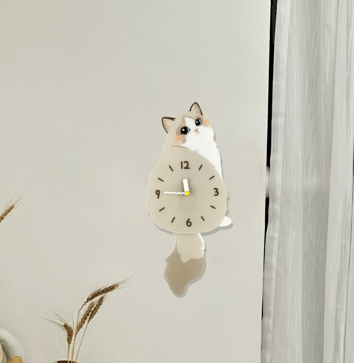 Personalized Pet Wall Clock Custom Wall Clock with Photo Unique Wall Art for Pet Lovers