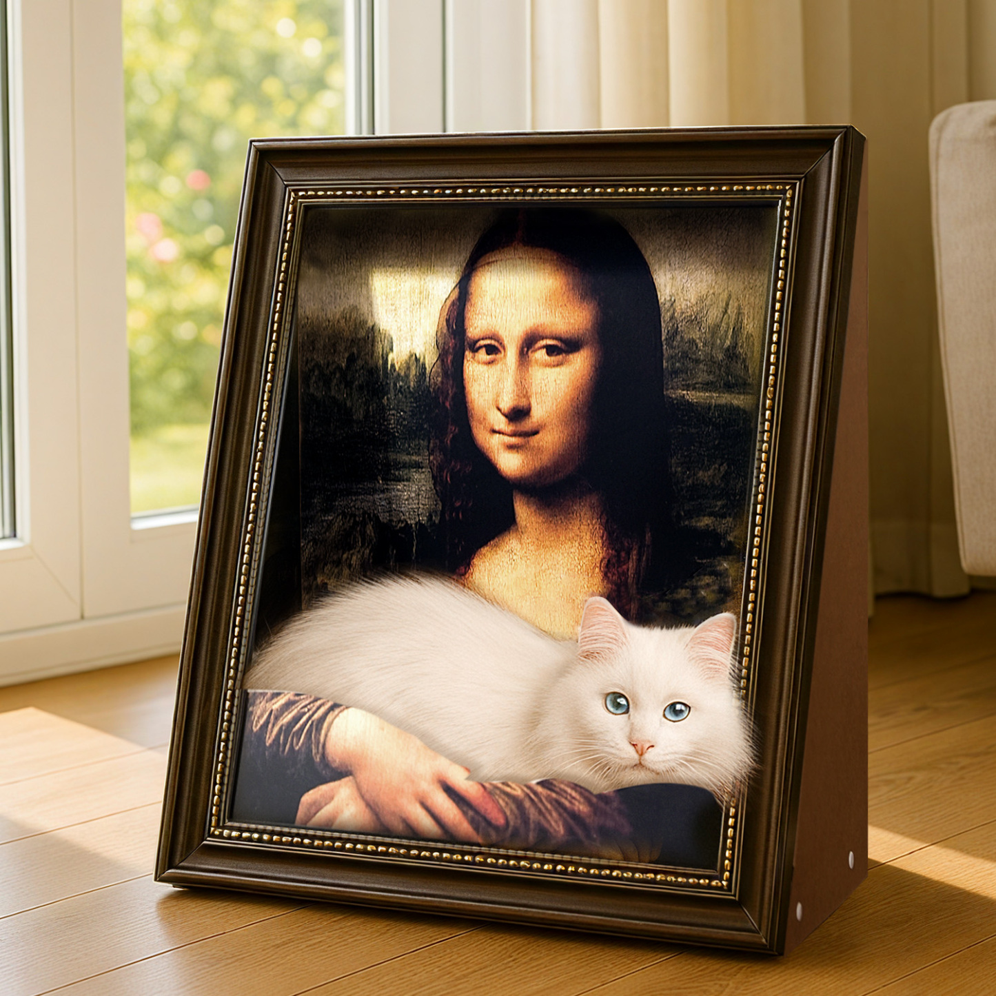 Personalized Cat Bed Custom Cat House Oil Painting Pattern Cat Gifts Pet Lover Gifts