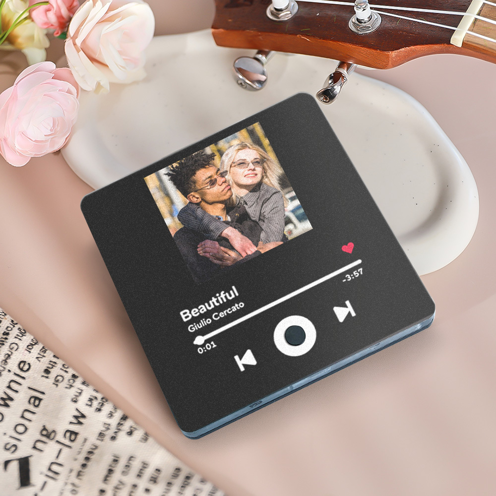Personalized Photo Album Fridge Magnet Music Wall Photo Sticker Music Movement That Can Be Played Without Cell Phone