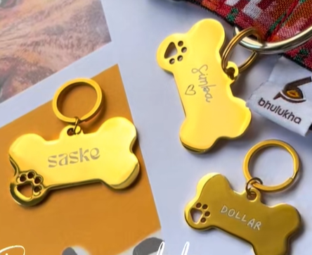 Custom Pet Name Bone Pendant Best Gift for Pet Owners