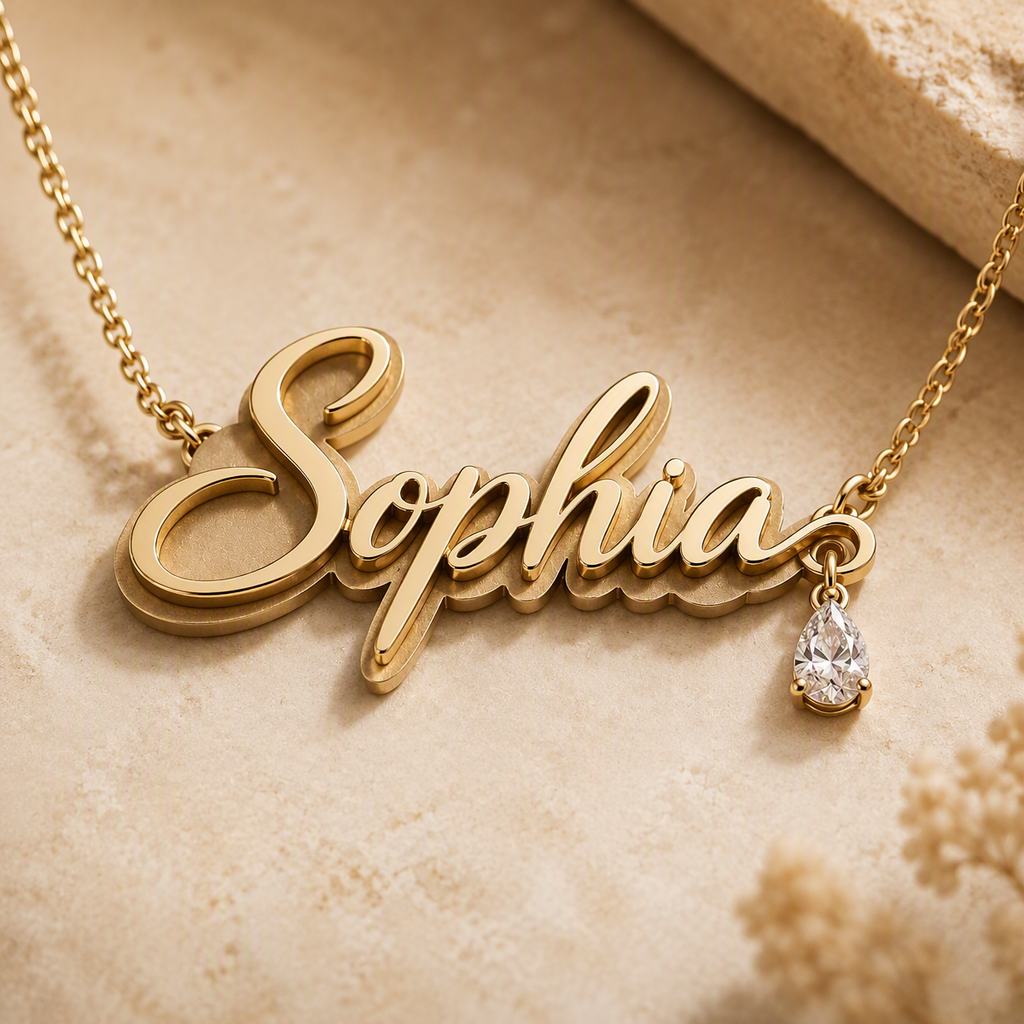 Custom Name Necklace 925 Sterling Silver Personalized Nameplate Pendant Cursive Letter Choker Jewelry Customized Birthday Gift for Women Girls
