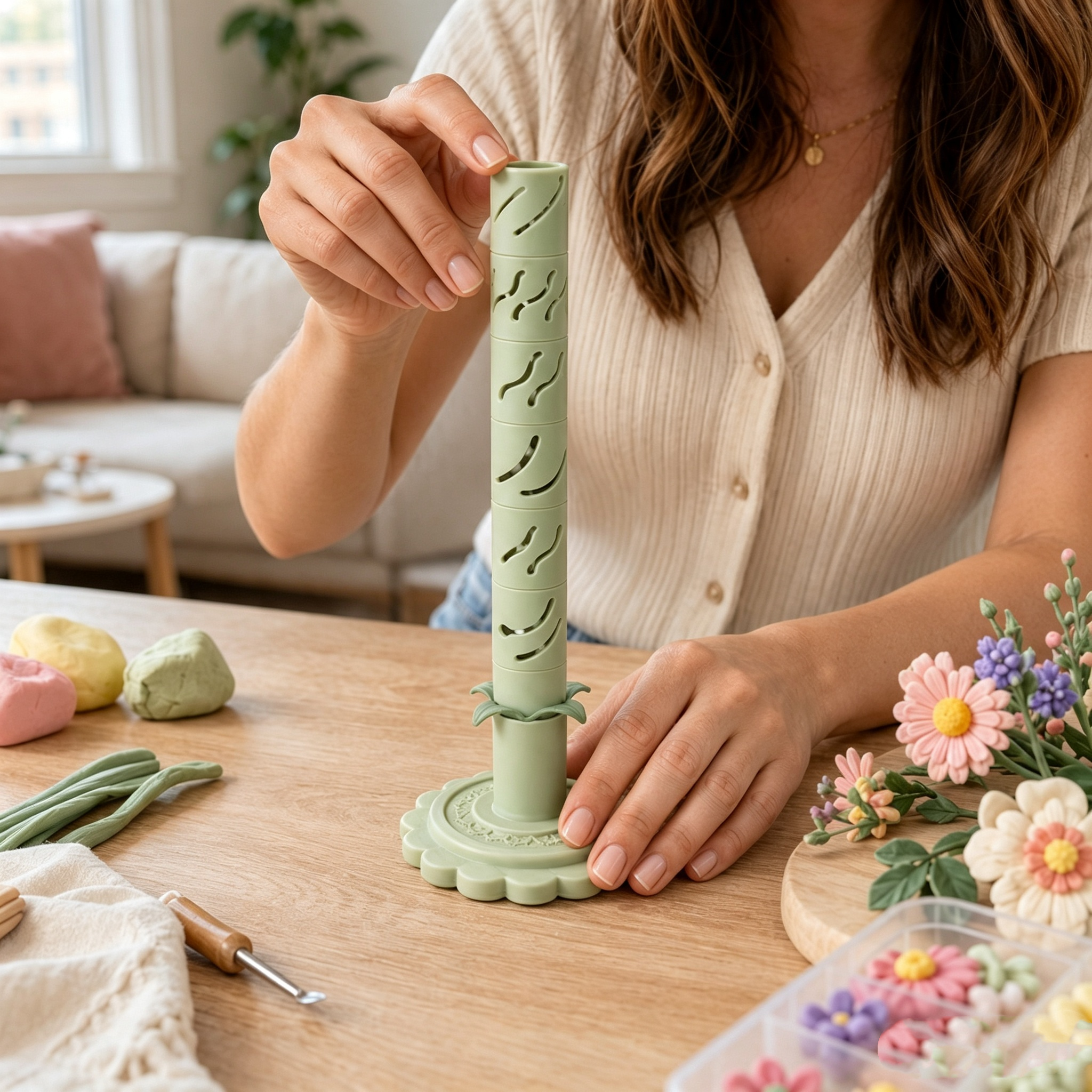DIY Scented Flower Bouquet Craft Kit Creative Floral Arranging Tool Mold Set Mix Homemade Botanical Craft Gift for Adults & Kids