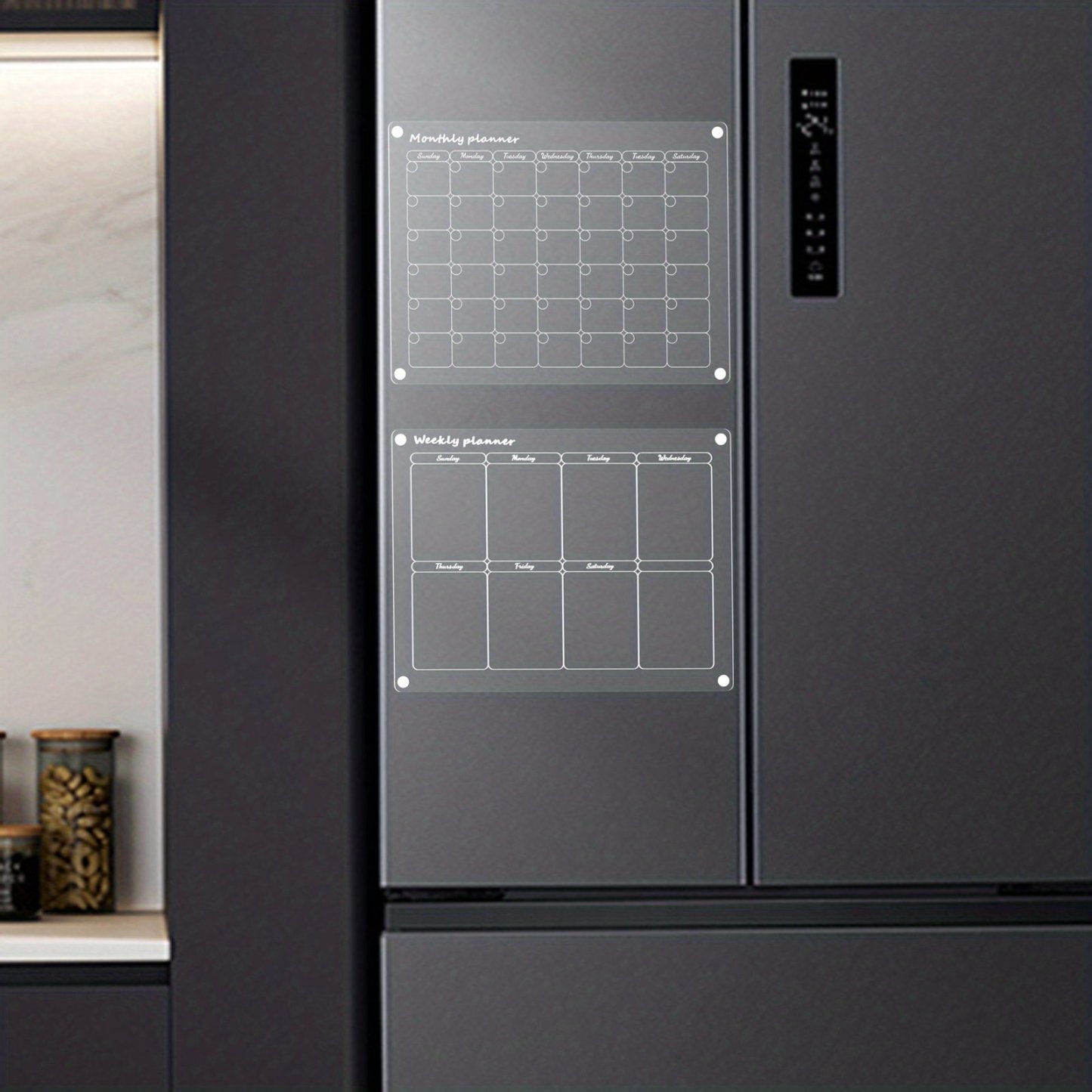 Magnetic Schedule Planner For Fridge Permanently Reusable