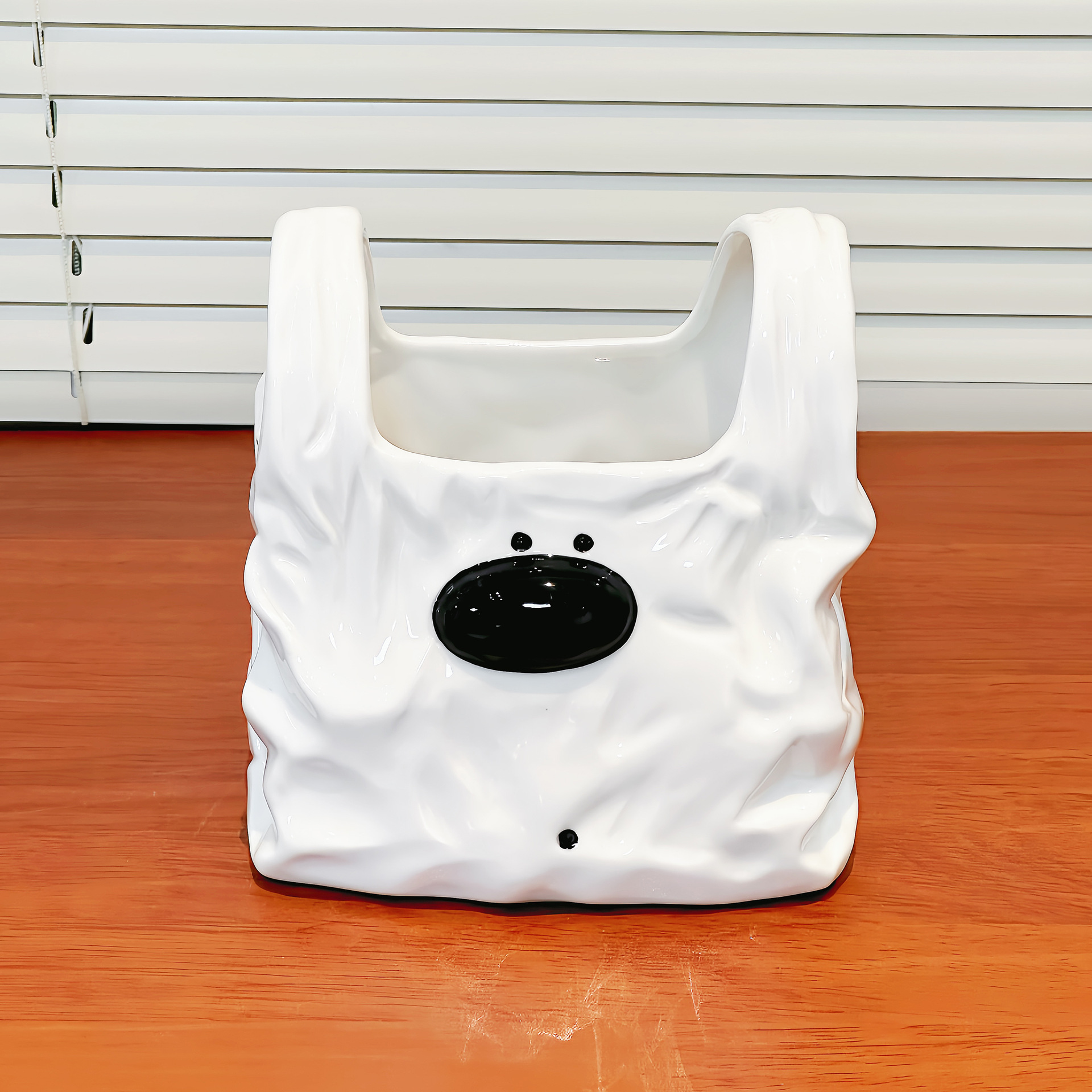 Cute Dog Handbag-Shaped Multi-Purpose Ceramic Storage Box Toiletry Organizer & Flower Pot Home Decor Gift for Friends for Family