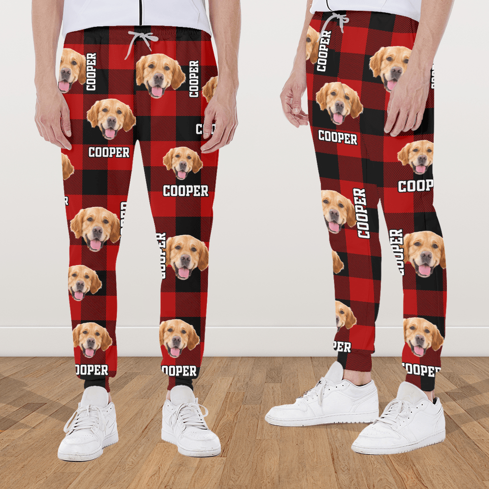 Custom Photo Name Dog Cat Men And Women's Sweatpants