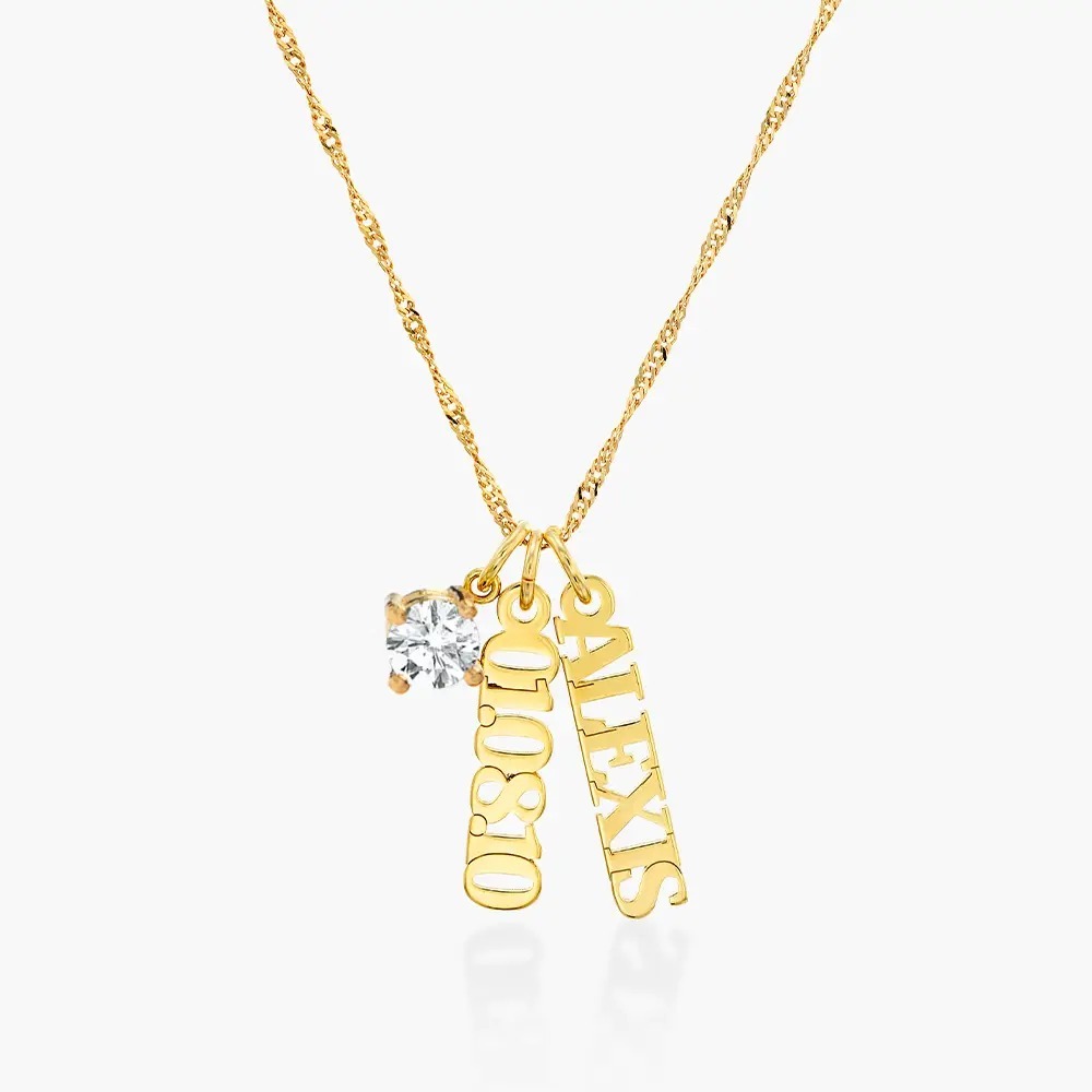 Custom Chain Name Necklace Multi-name Necklace Diamond Name Necklace Gift For Her