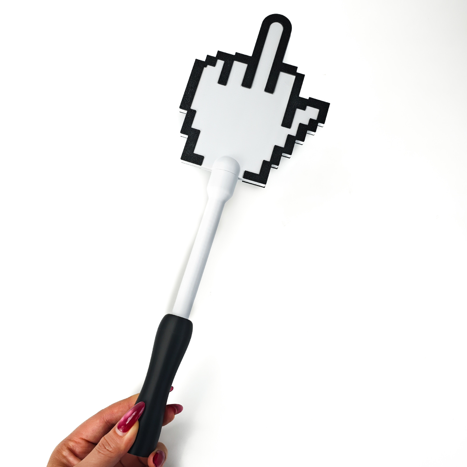 Middle Finger Tap-to-Pay Card Holder, Funny Magic Wand,Contactless Payment Sleeve with Fun Gesture Design