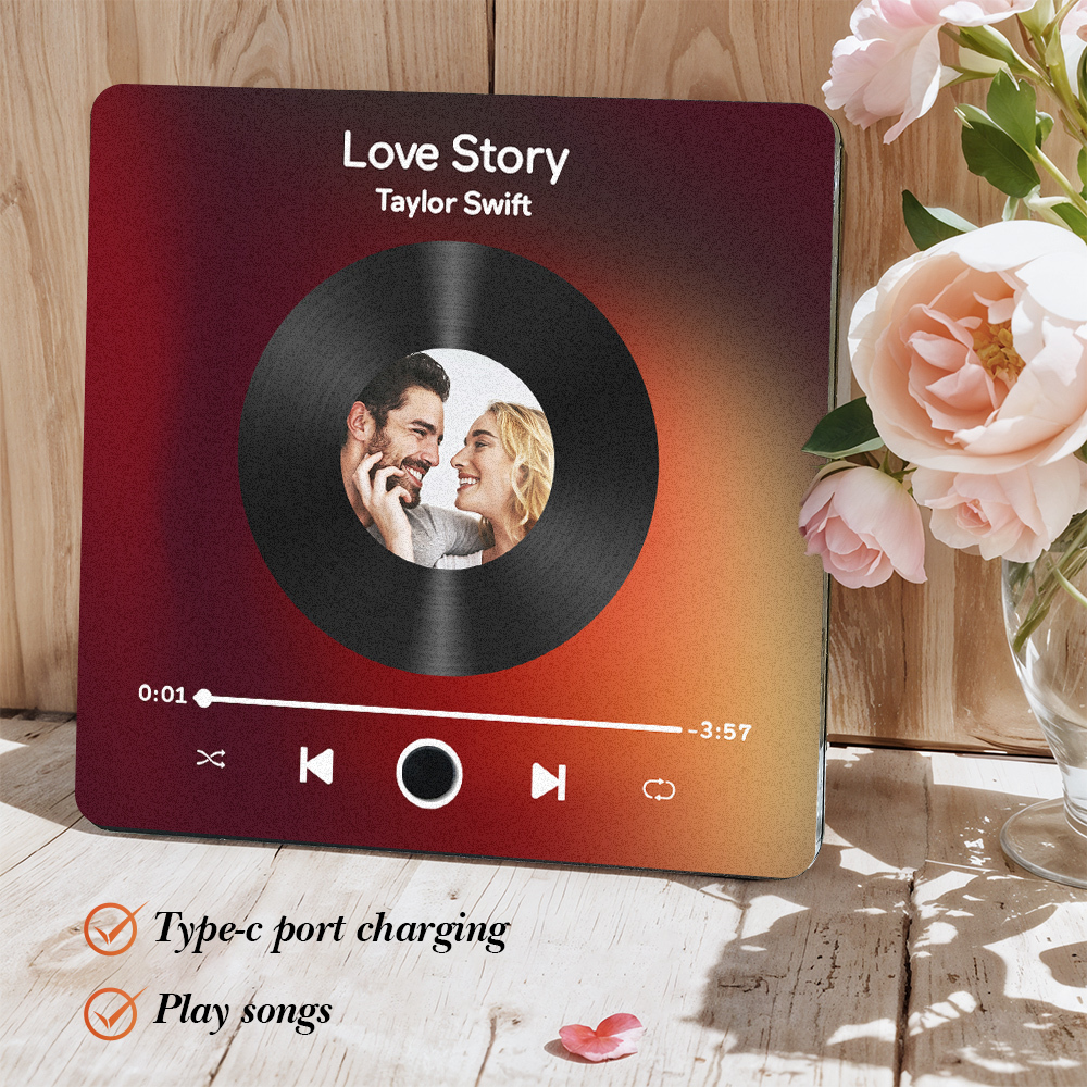 Customized Music Fridge Magnet Personalized Photo Fridge Magnet Can Play Songs and Adjust Volume