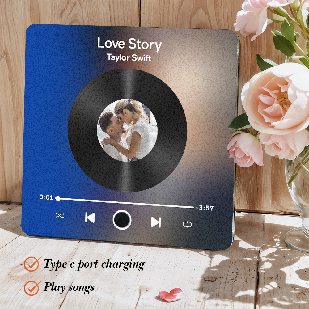 Customized Music Fridge Magnet Personalized Photo Fridge Magnet Can Play Songs and Adjust Volume