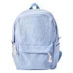 Personalized Braided Flower Rainbow Name Corduroy Kid Toddler Backpack for Preschool Kindergarten Birthday Back to School Gift for Boys Girls