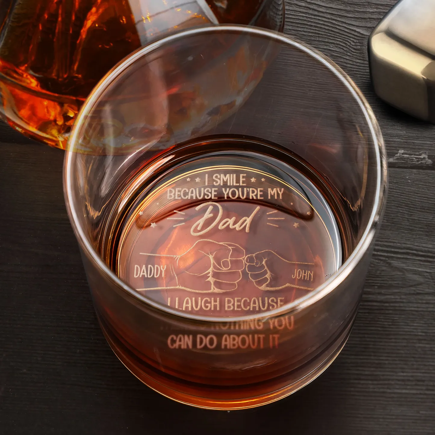 You're My Dad - Personalized Engraved Whiskey Glass