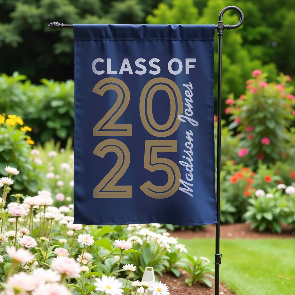 Graduating Class Of Personalized Garden Flag Graduation Gifts For Her For Him