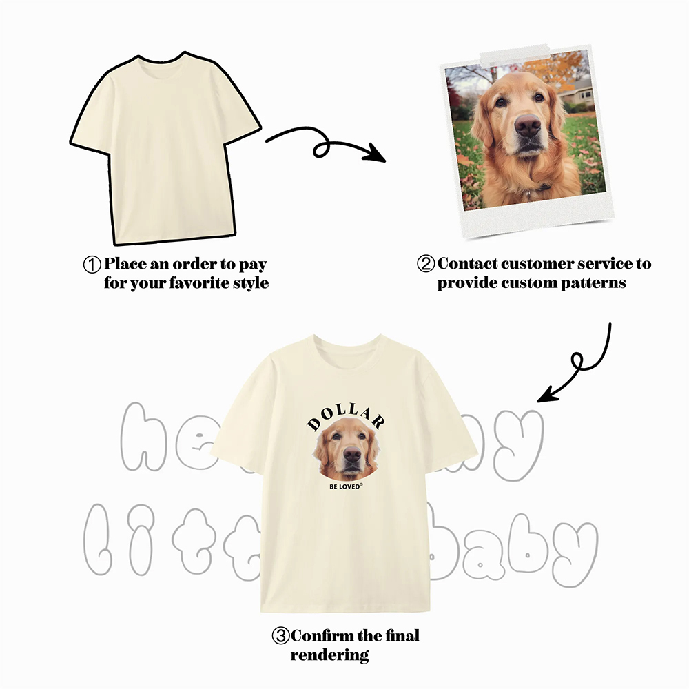 Custom Pet T-shirt Gifts for Him/Her