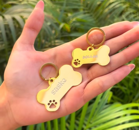 Custom Pet Name Bone Pendant Best Gift for Pet Owners
