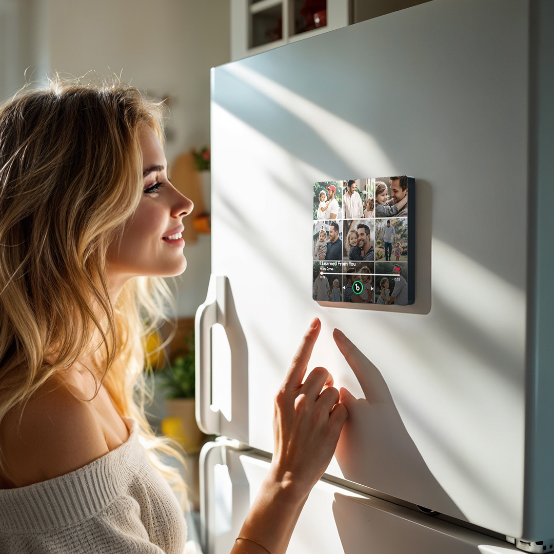 Custom Music Fridge Magnet and Photo with Colorful Frame Music Wall Photo Sticker Music Movement That Can Be Played Gift for Couple New 4.0 Upgrade Gift for Father - soufeelus