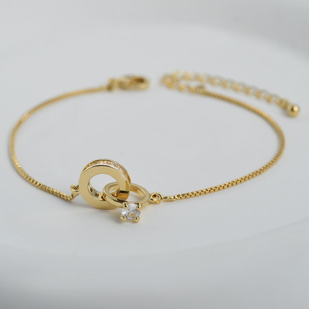 Interlocking Diamond Bracelet Classic Bangles Gift For Her - soufeelus