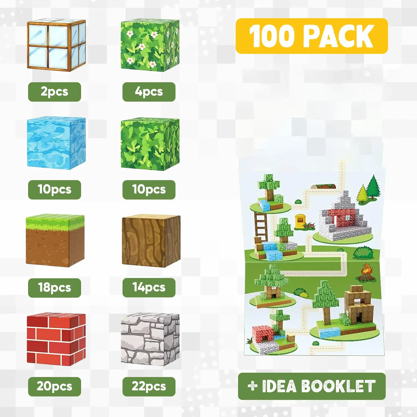 Magnetic Building Blocks Magnetic Tiles Stacking Build Magnet Set Gift For Kids Toys