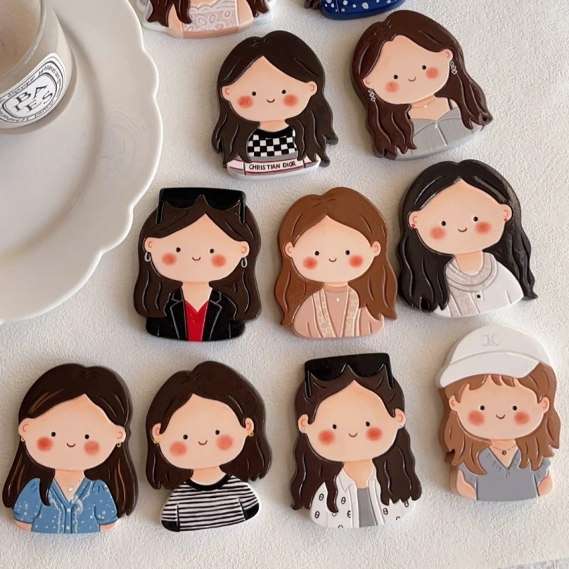 Custom Cartoon Portrait Fridge Magnet Personalized Gift with Cute Hand-Drawn Design for Lover - soufeelus
