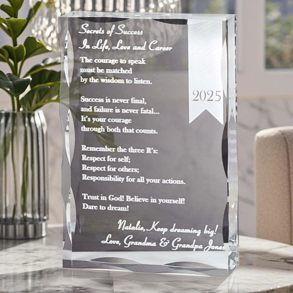 Secrets of Success Personalized Keepsake
