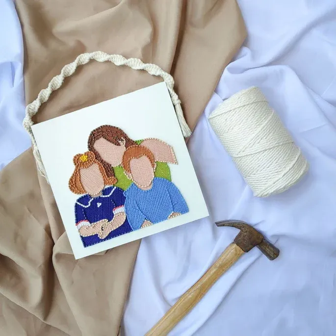 Photo String Art Frame with Filling
