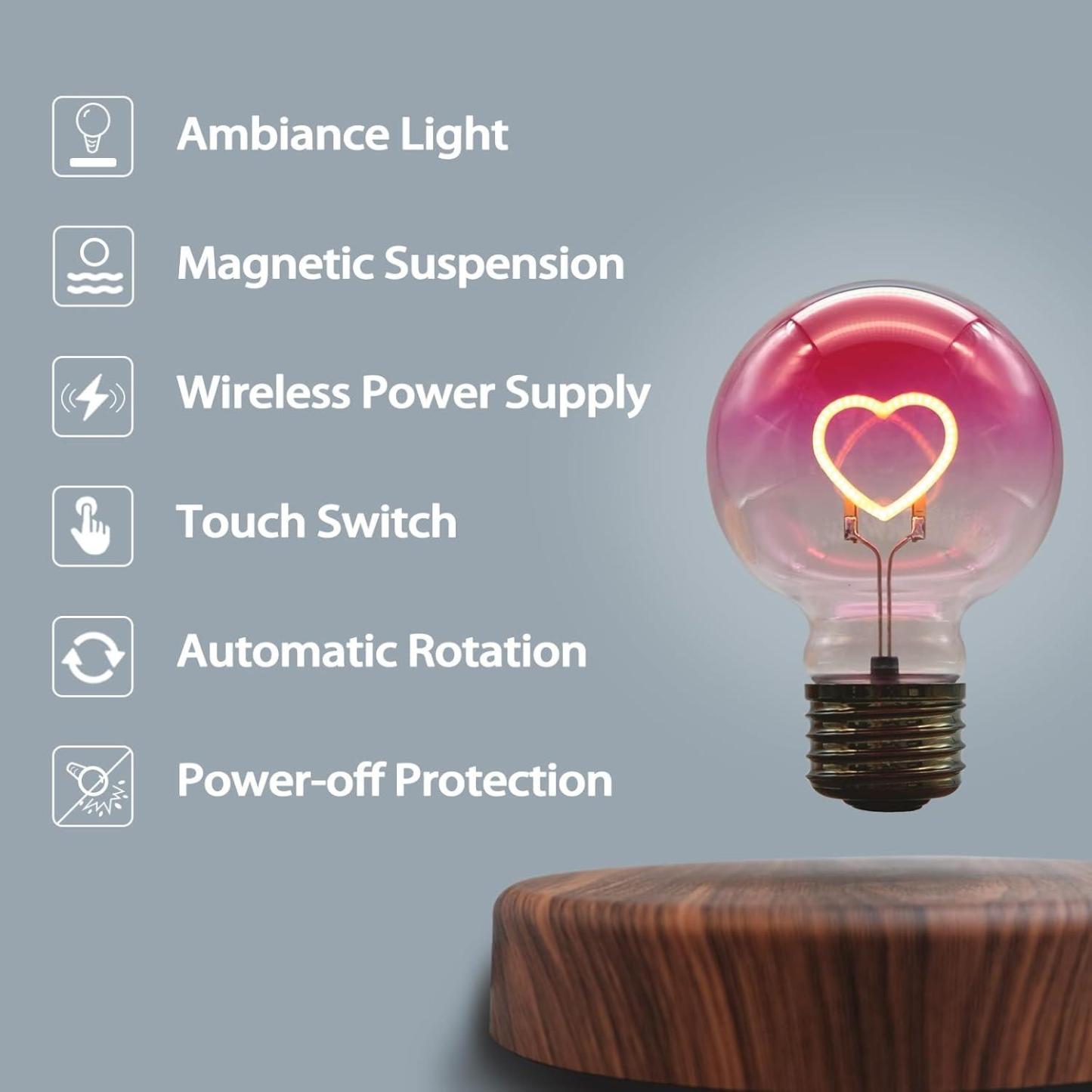 Levitating Lamp Magnetic Levitation Ambient Lighting Led Night Light Bulb Ornaments Home Office Table & Room Desk Decor Cool Tech Gifts