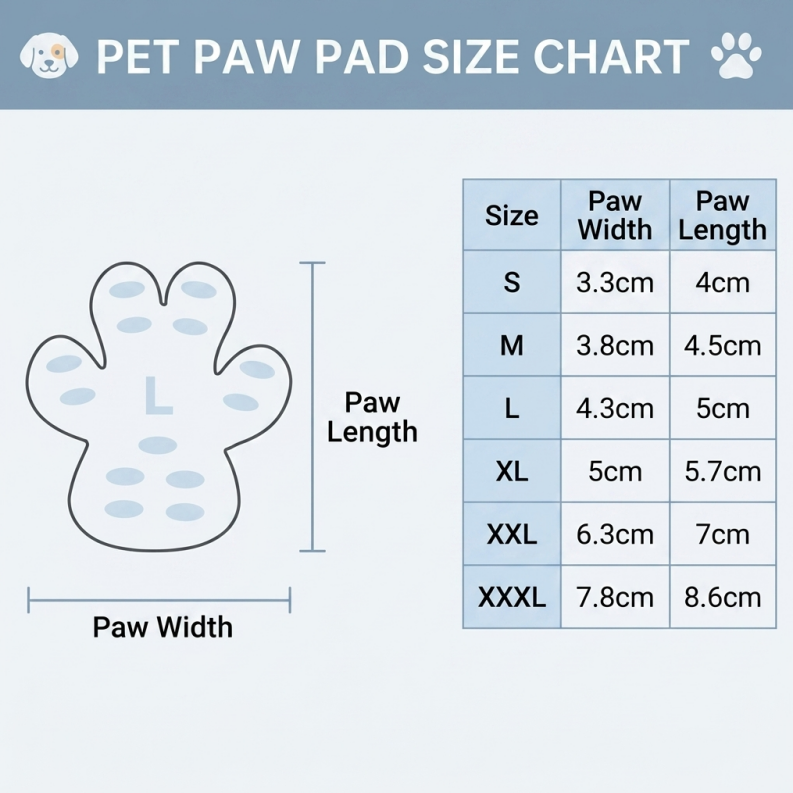 Disposable Dog Paw Pad Protectors (4-Pack) – Anti-Hot Ground, Non-Slip Paw Stickers for Summer Walks