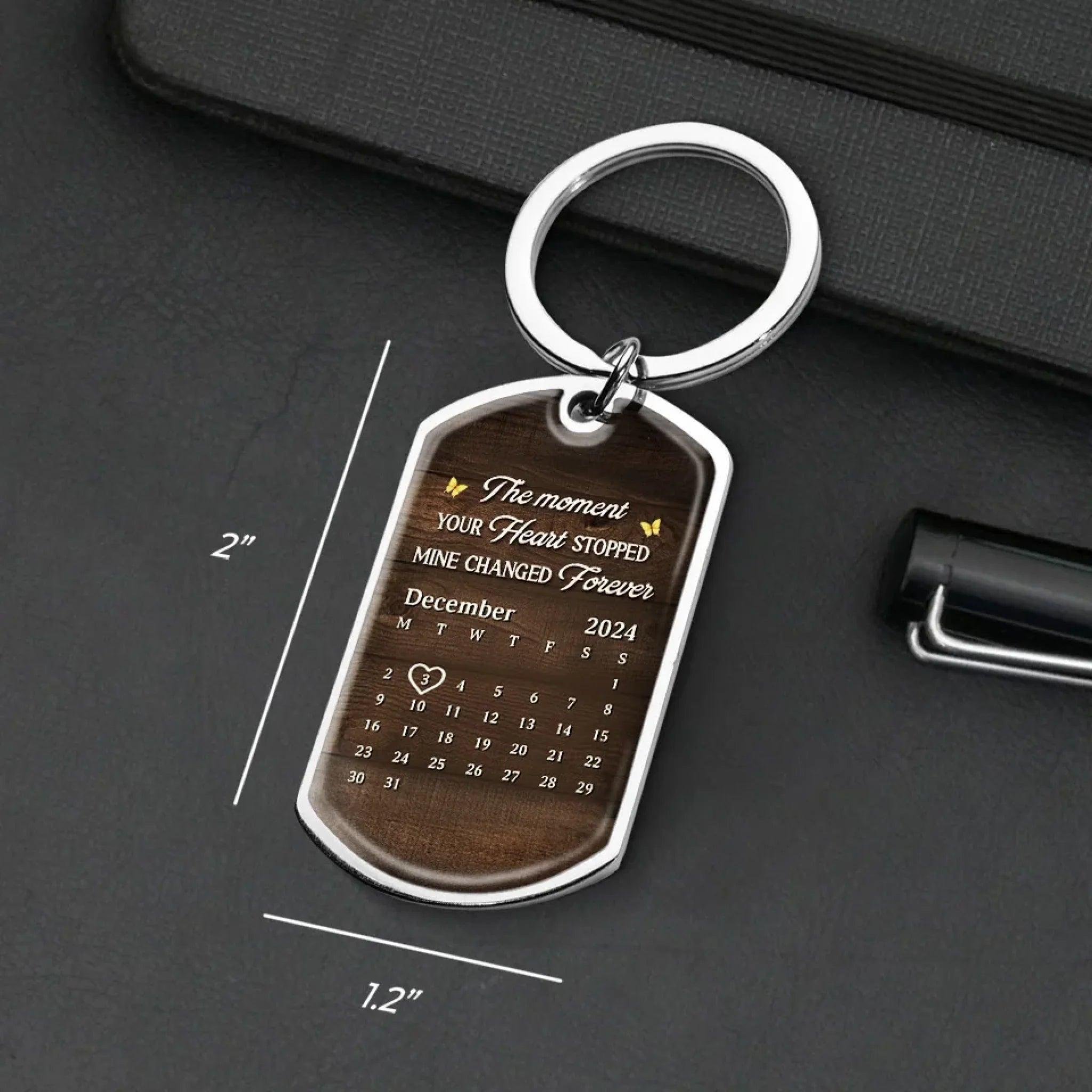Personalized Photo Keychain - Sympathy Gift For Family - Your Love Remains