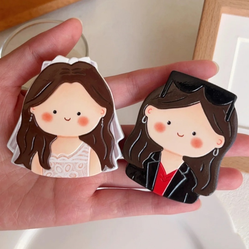 Custom Cartoon Portrait Fridge Magnet Personalized Gift with Cute Hand-Drawn Design for Lover - soufeelus