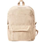 Personalized Braided Flower Rainbow Name Corduroy Kid Toddler Backpack for Preschool Kindergarten Birthday Back to School Gift for Boys Girls