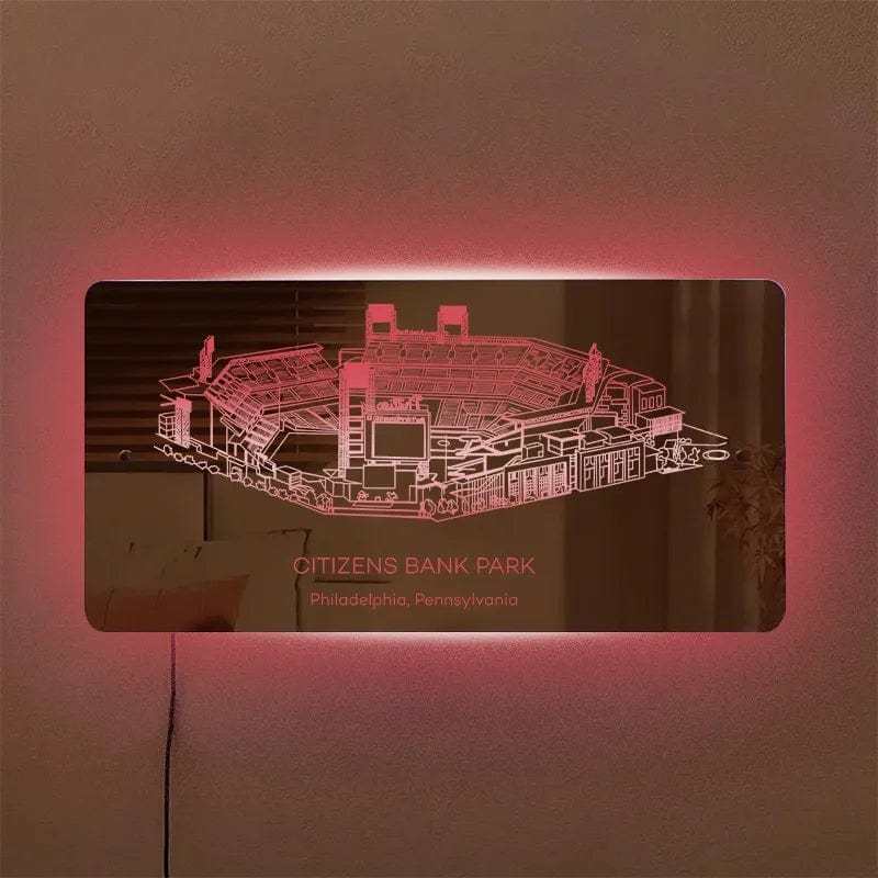T-Mobile Park Mirror Light Custom Team Slogan Personalized Gift for Sport Lover - Giftlab