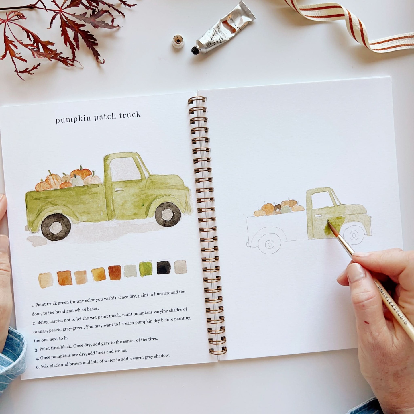 LAST DAY SALE 50% OFF - Watercolor Workbook Say Goodbye to Anxiety Awaken your artistic talent