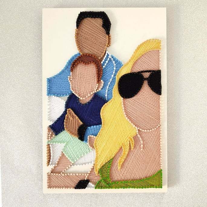 Photo String Art Frame with Filling