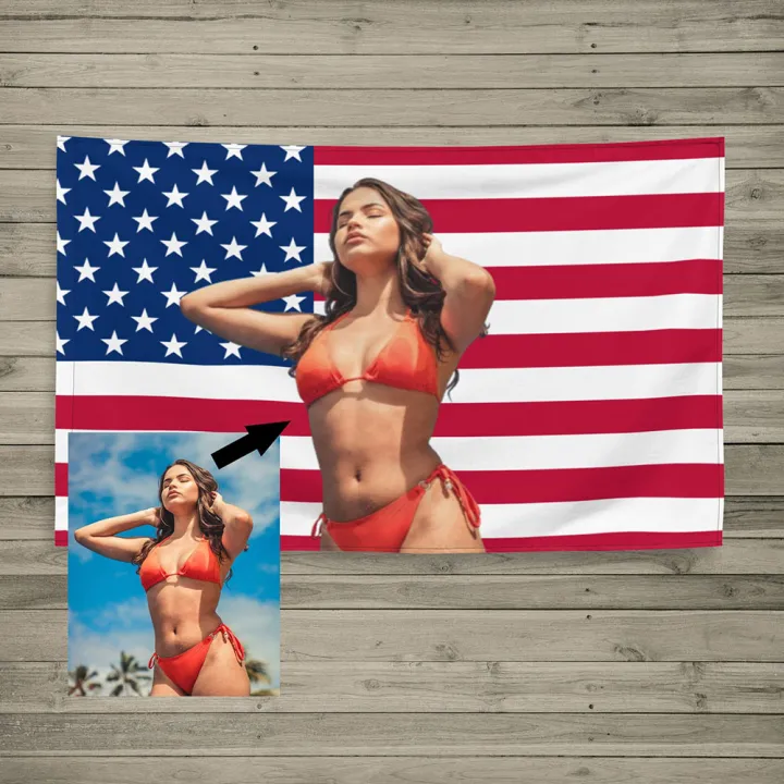 Custom Photo American Flag