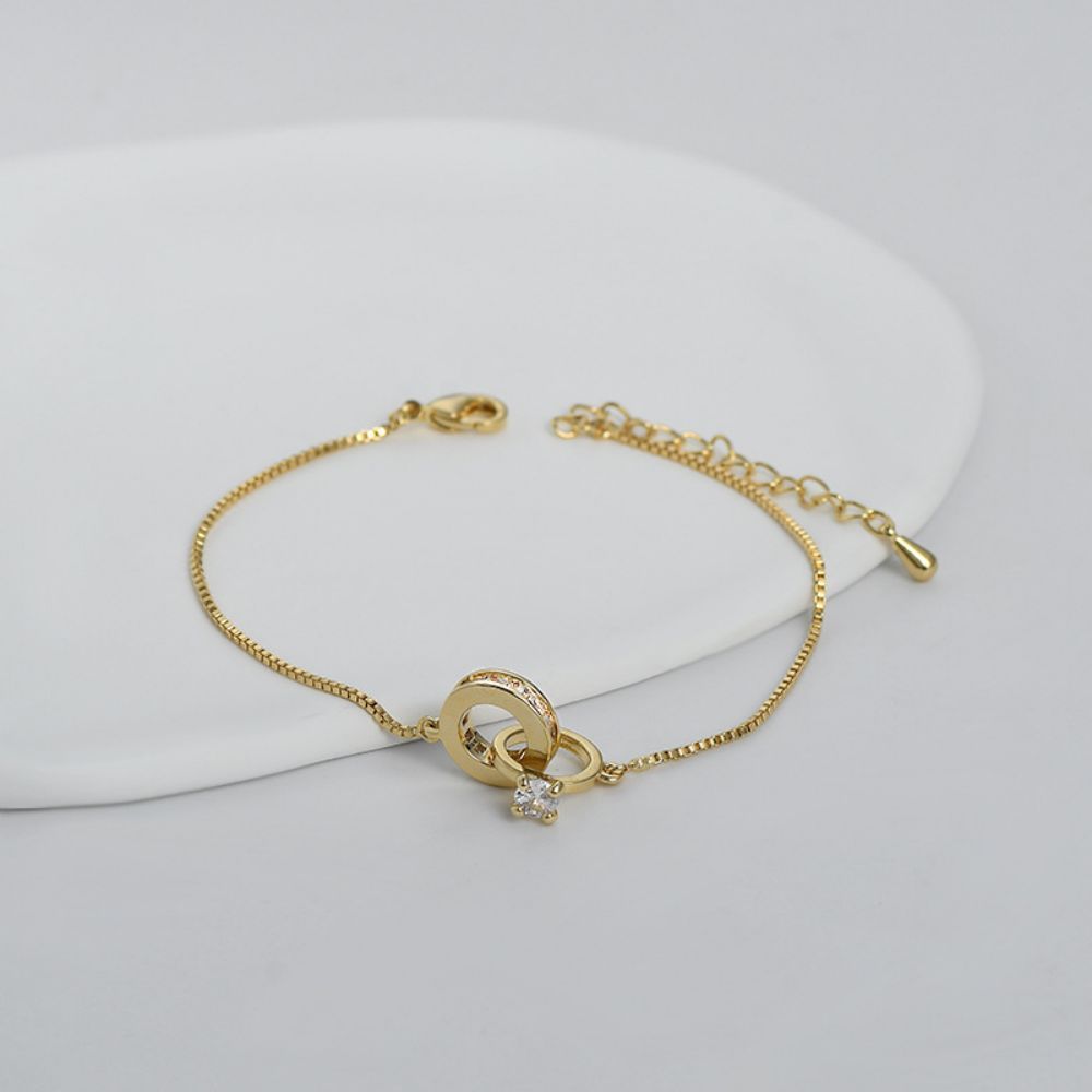 Interlocking Diamond Bracelet Classic Bangles Gift For Her - soufeelus