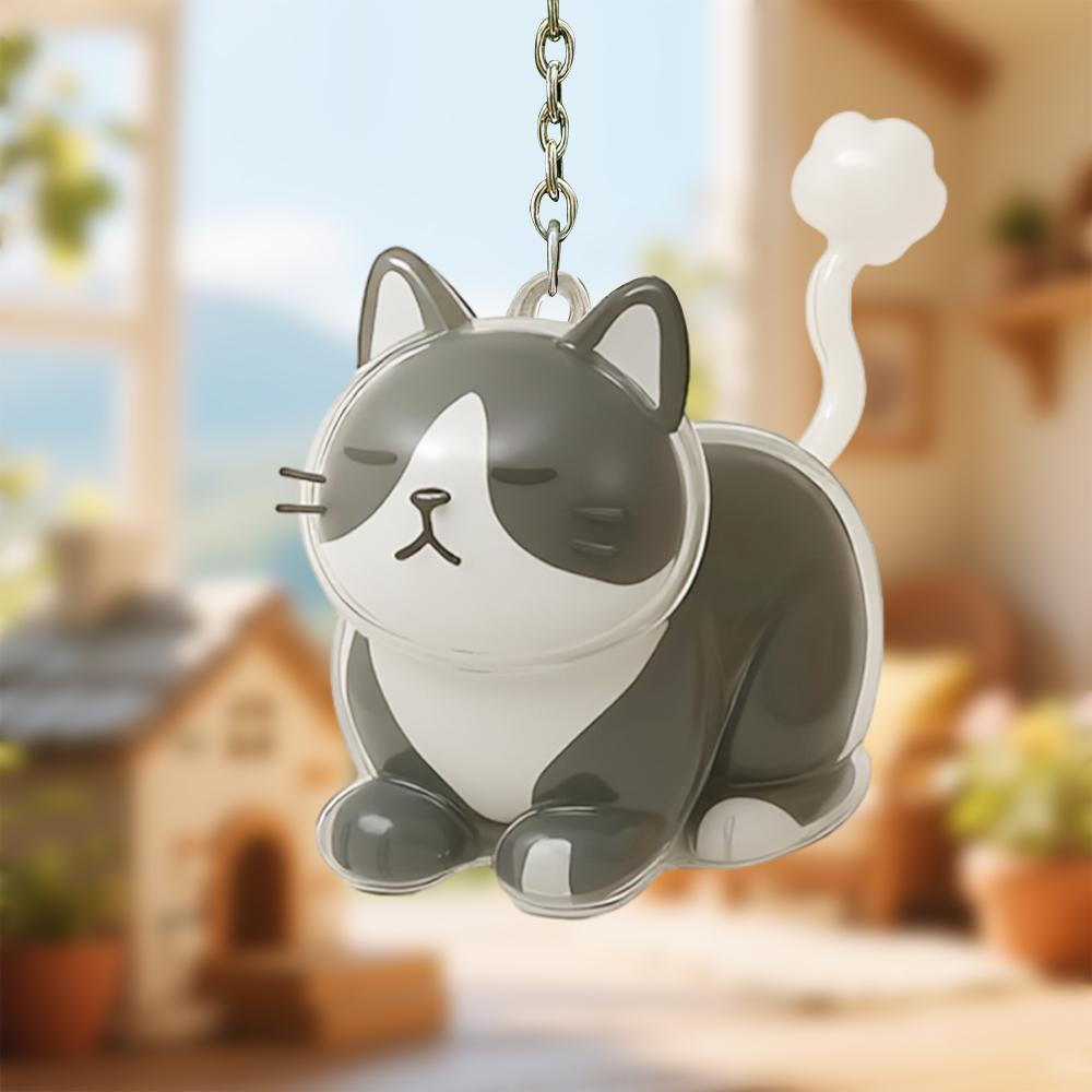 Dog Hair Collector Keychain Bag Charm Memorial Storage Box Sentimental Gift for Dog Lovers Perfect for Storing Pet Hair