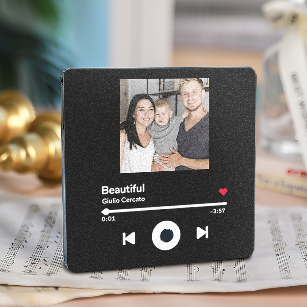 Personalized Photo Album Fridge Magnet Music Wall Photo Sticker Music Movement That Can Be Played Without Cell Phone