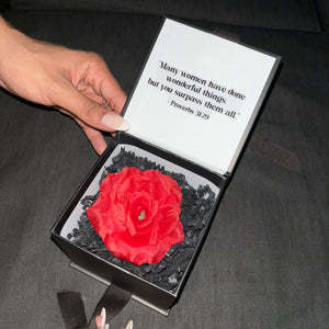 Engraved Rose Gift Box Custom Rose Box Best Gift For Valentine's Day