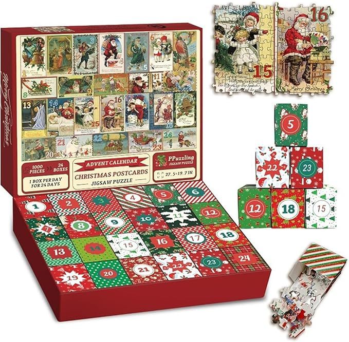 2024 Christmas Puzzle Set Christmas Gift For Family For Kids
