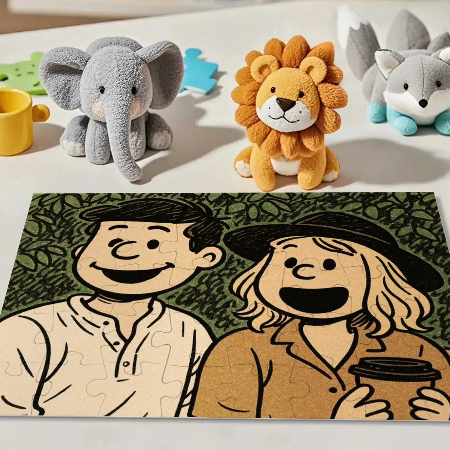 Custom Photo Puzzles Personalized Comic Cartoon Style Image Puzzles