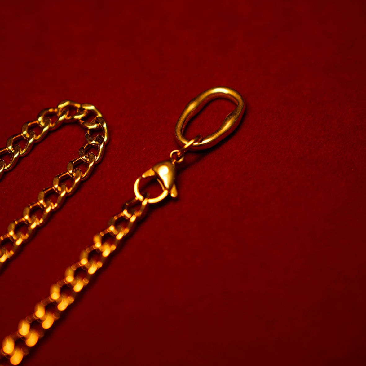 Knight’s Shield Slip Chain Choker – Gold Edition