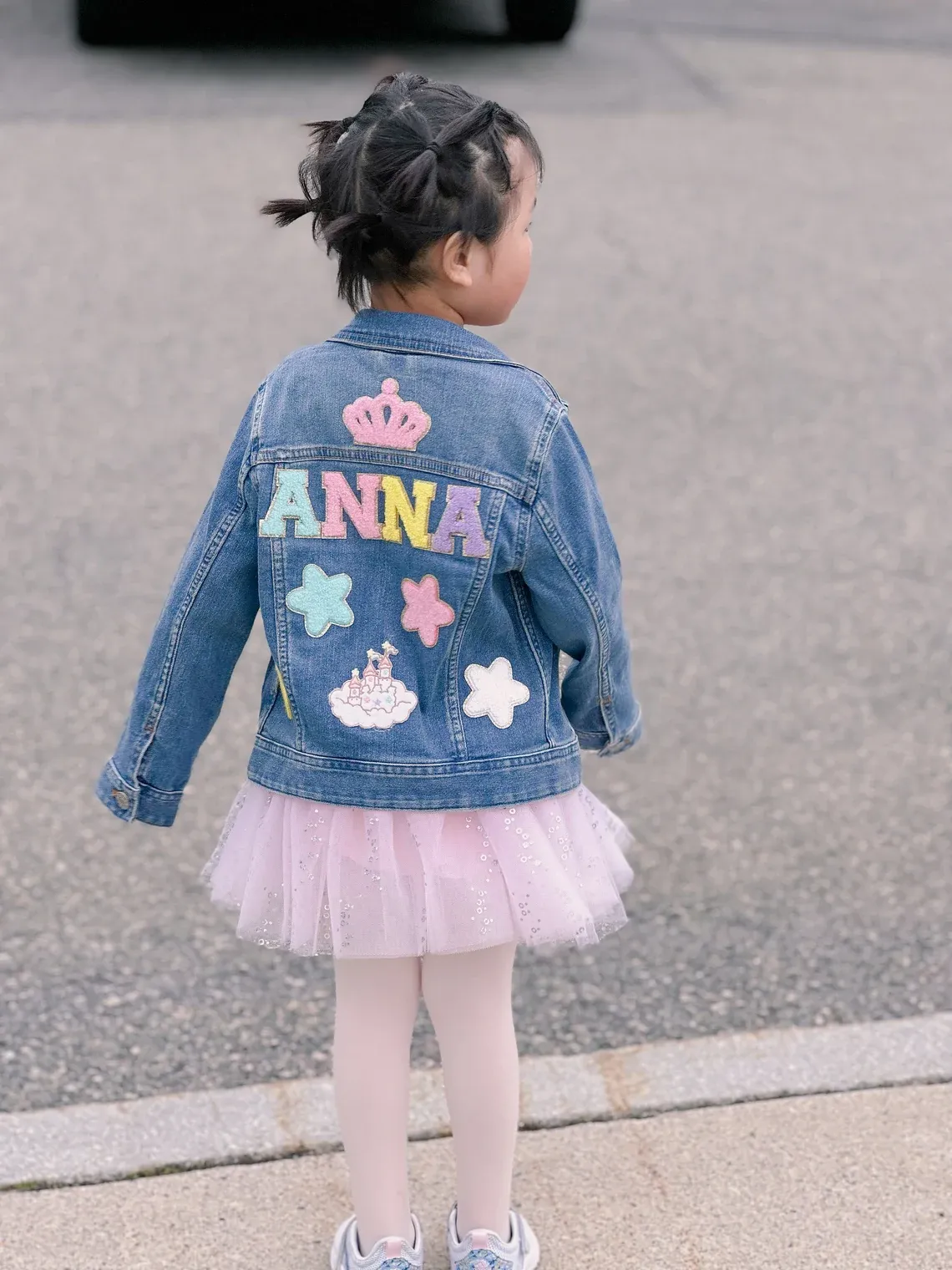 Personalized Jean Jacket With Daisy, Kids Jean Jacket, Custom Jean Jacket For Kids, Gift For Girls, Custom Jean Jacket, Spring Outfit