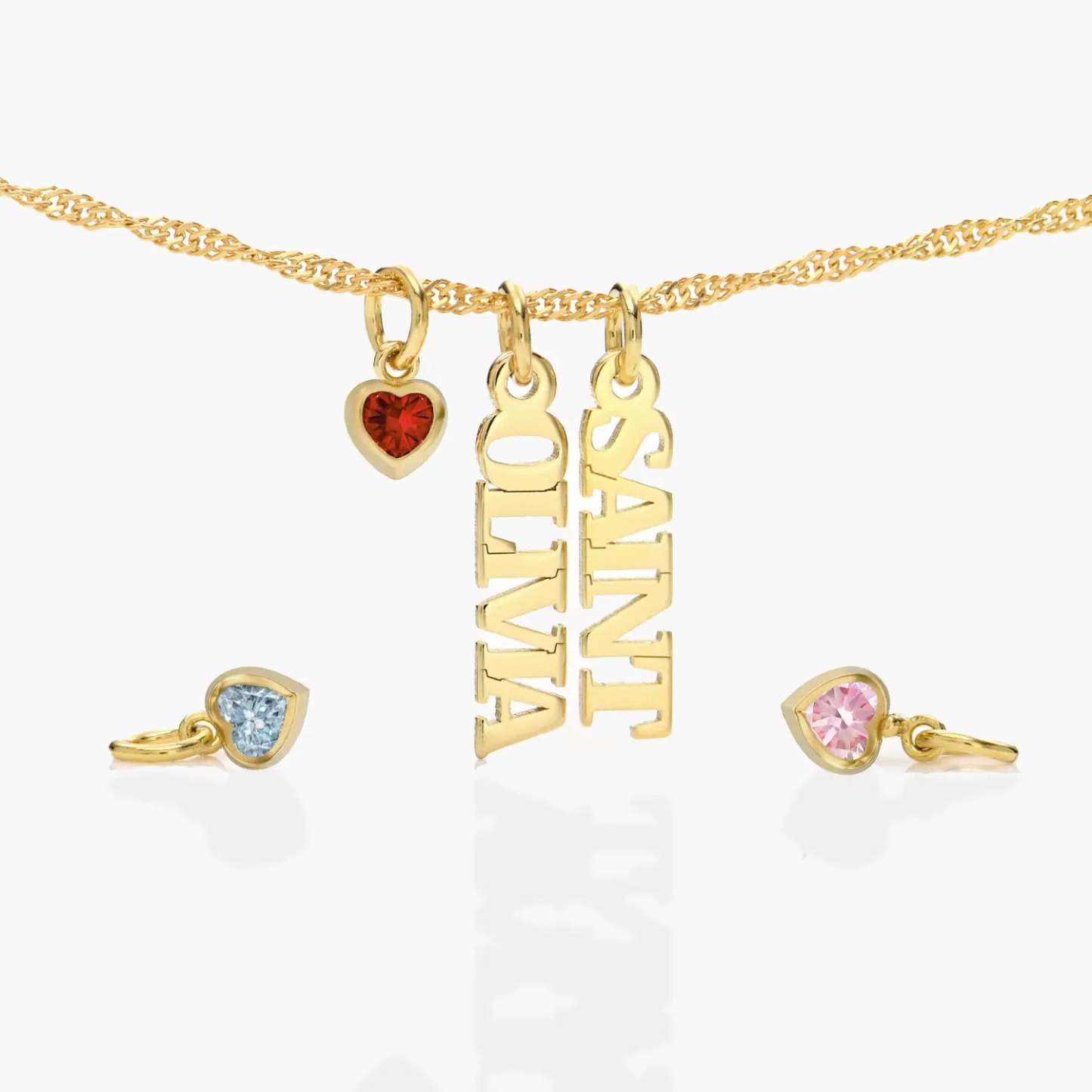 Custom Chain Name Necklace Multi-name Necklace Diamond Name Necklace Gift For Her