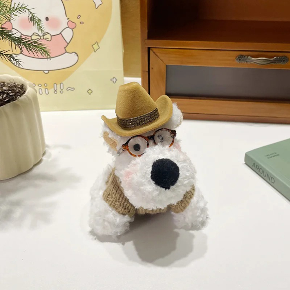 Westie Dog-Shaped Ring Box with Hat Cute Engagement Jewelry Gift for Her - soufeelus