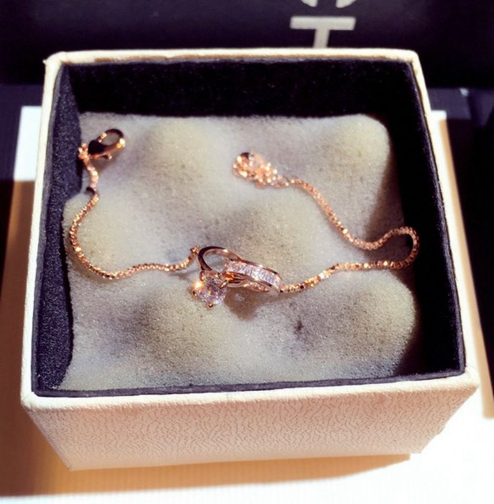 Interlocking Diamond Bracelet Classic Bangles Gift For Her - soufeelus