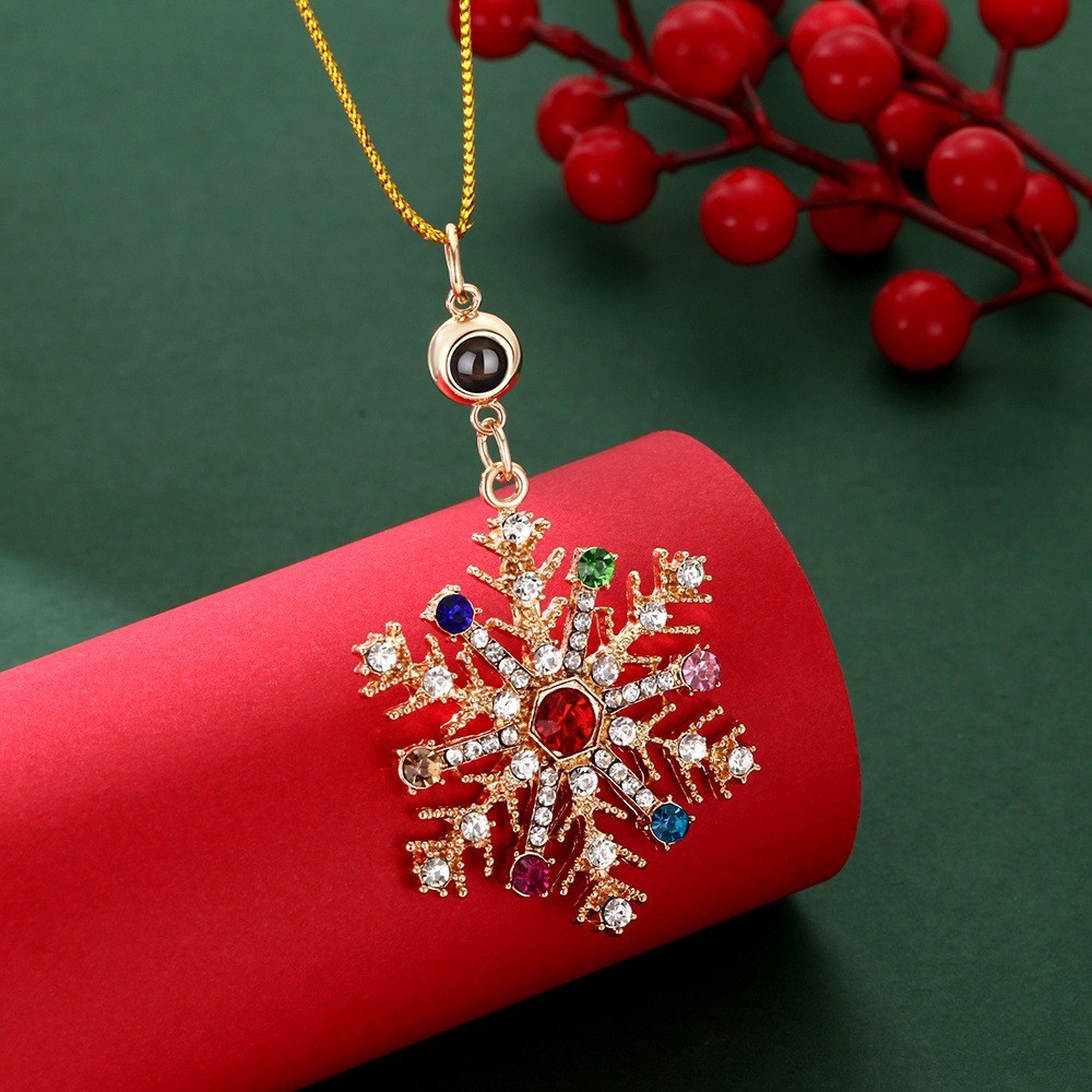 Custom Photo Projection Ornaments Christmas Tree Snowflake Ornaments Christmas Gifts - soufeelus